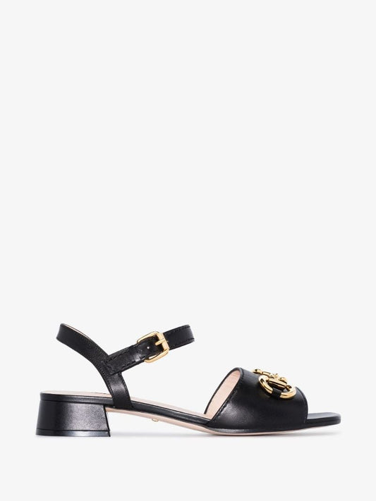 Black Baby 25 Leather Sandals