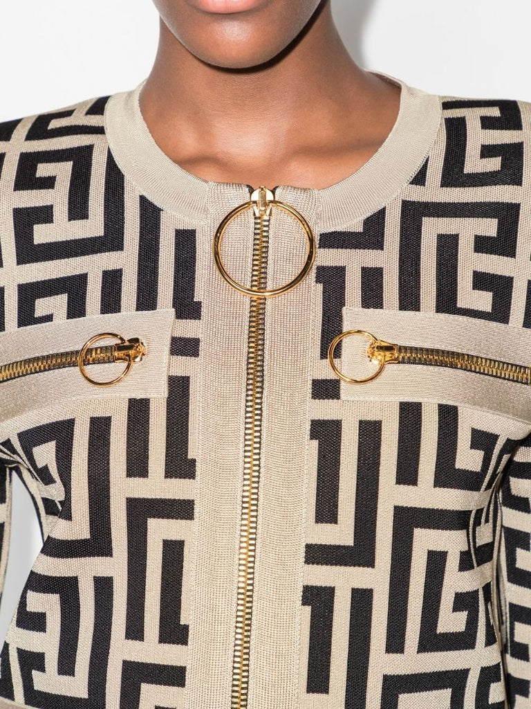 Monogram Jacquard Cropped Jacket