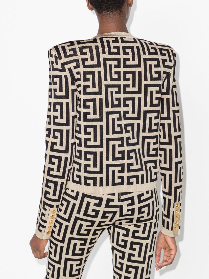 Monogram Jacquard Cropped Jacket