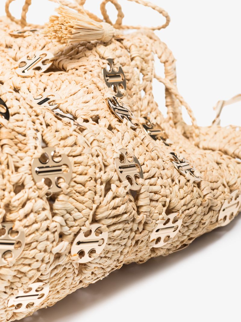 Neutral Raffia Bucket Bag