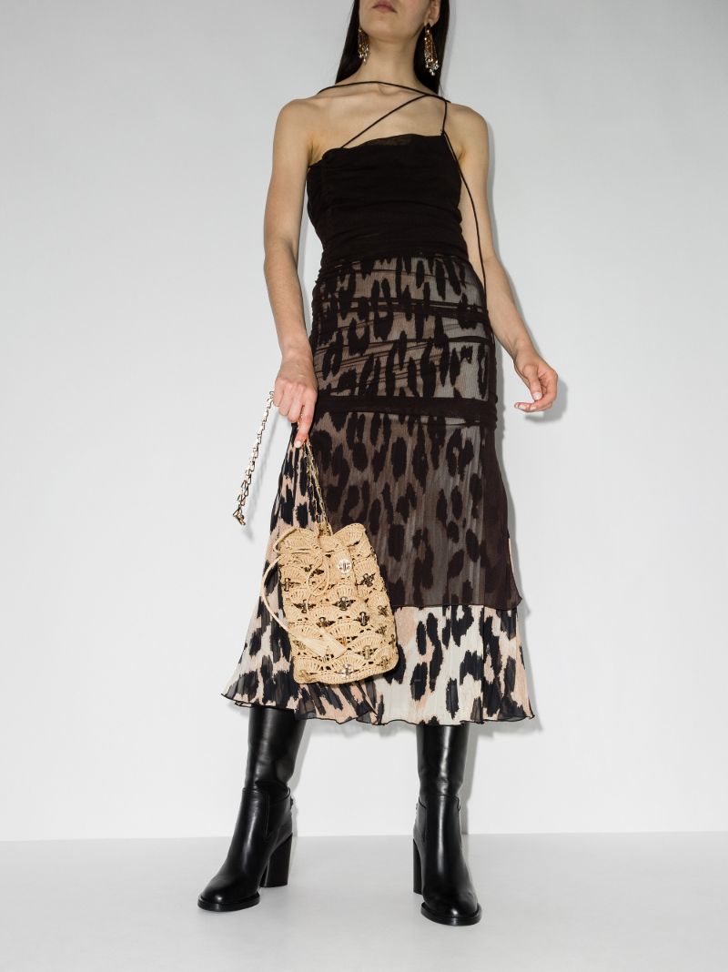 Neutral Raffia Bucket Bag