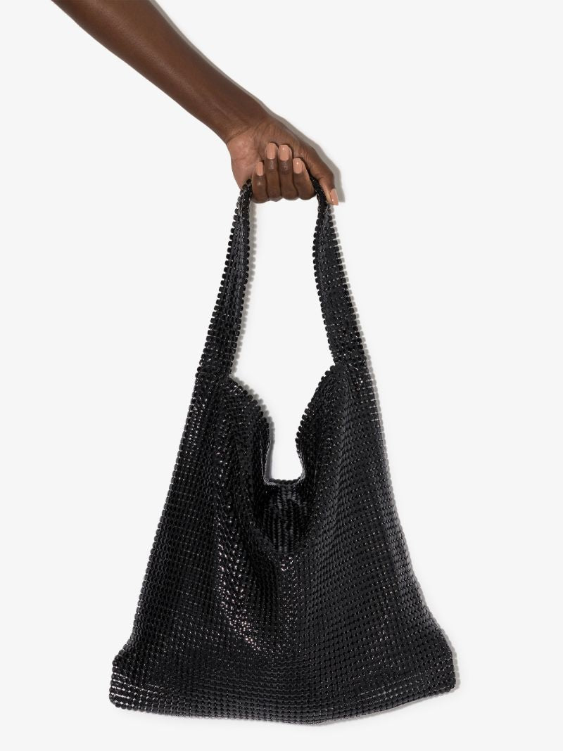 Black Chain Mail Tote Bag