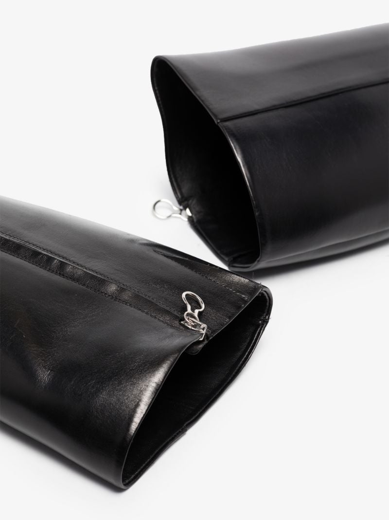 Black Teresa 75 Knee-high Leather Boots