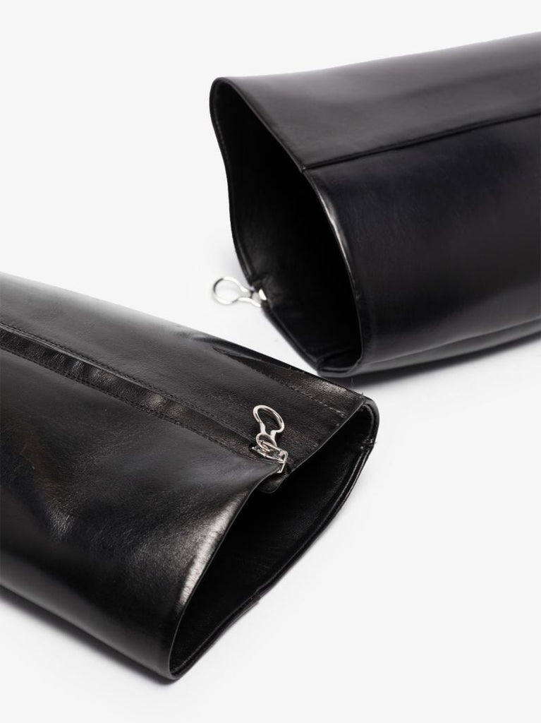 Black Teresa 75 Knee-high Leather Boots