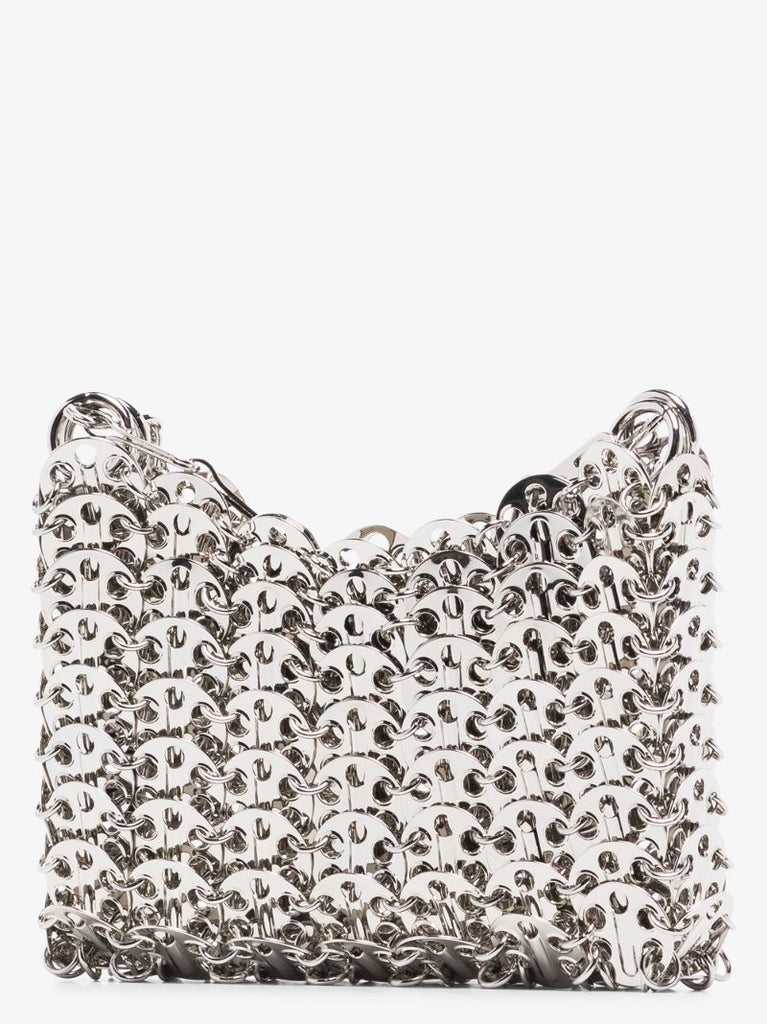 Silver Tone Iconic 1969 Nano Shoulder Bag