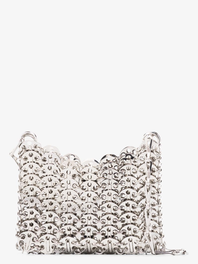 Silver Tone Iconic 1969 Nano Shoulder Bag