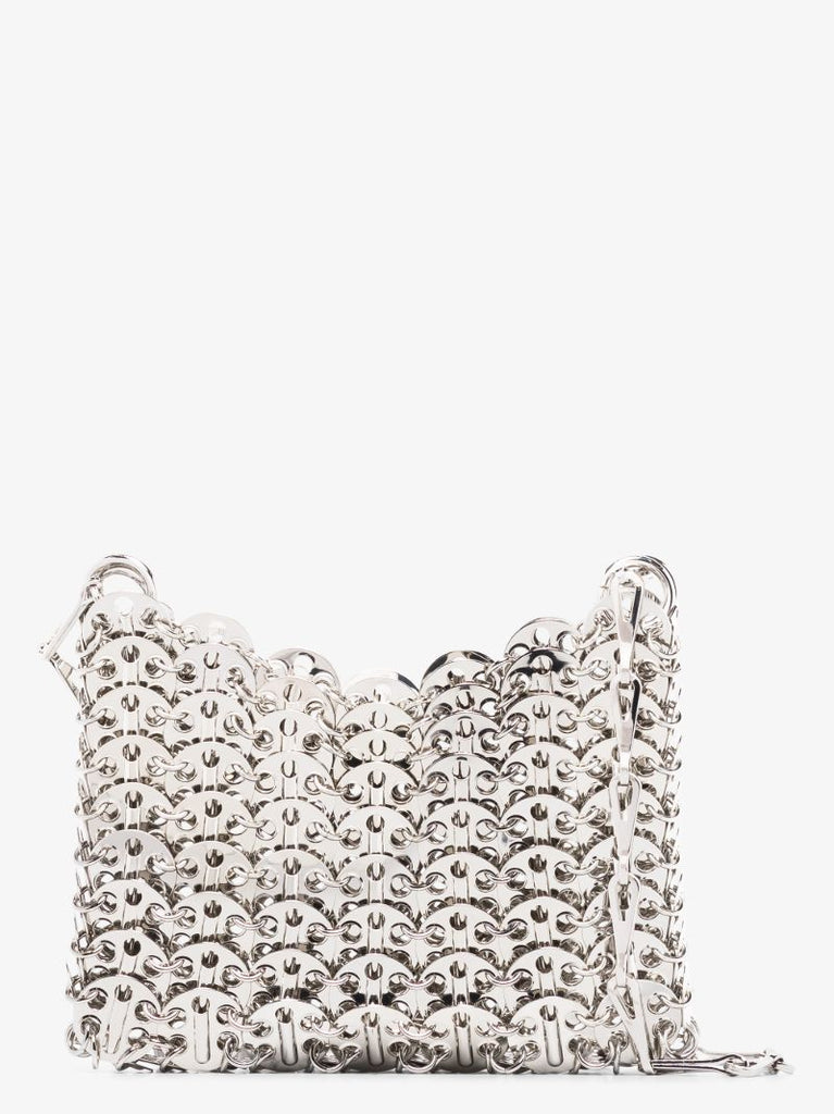 Silver Tone Iconic 1969 Nano Shoulder Bag