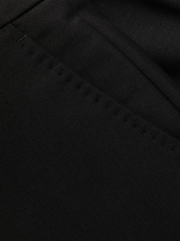 Black Wool Tailored Trousers