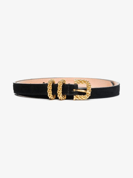Black Kat Suede Belt