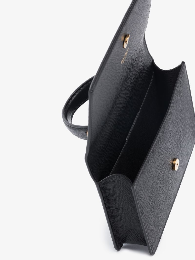 Black Gancini Mini Leather Cross Body Bag