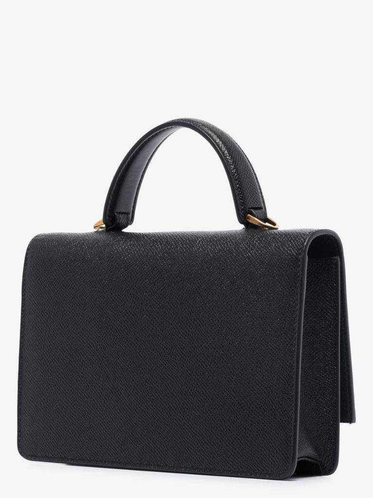Black Gancini Mini Leather Cross Body Bag