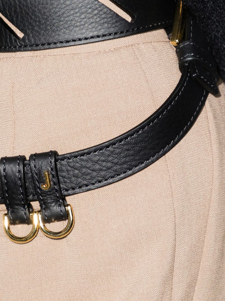 Black La Ceinture Baudrier Leather Belt