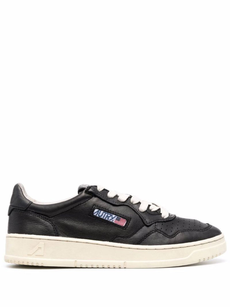 Black Dallas Leather Sneakers