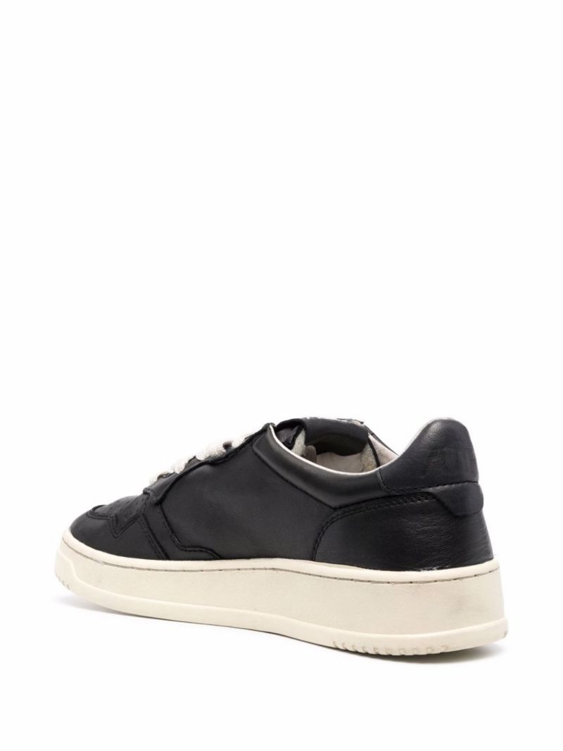 Black Dallas Leather Sneakers