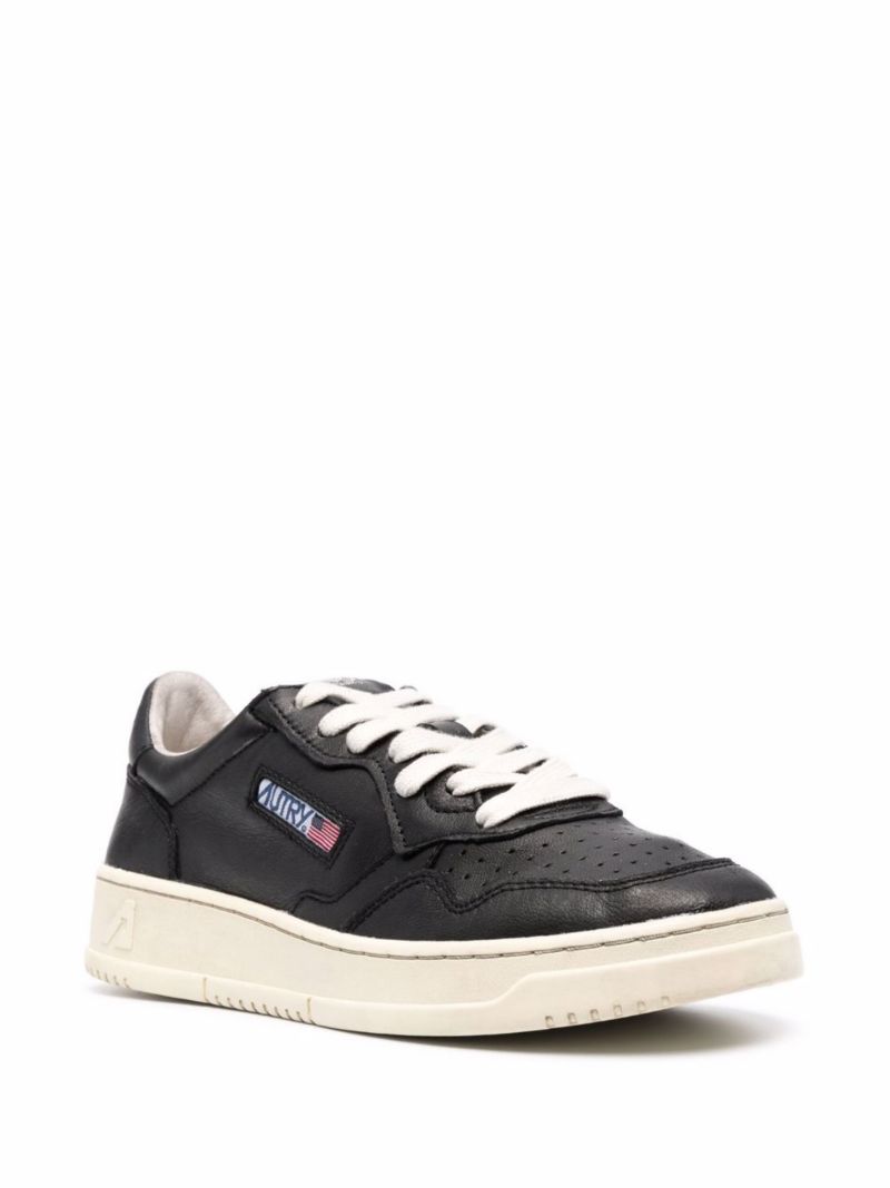 Black Dallas Leather Sneakers