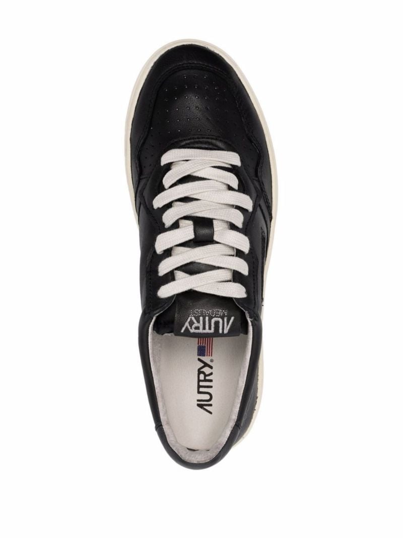 Black Dallas Leather Sneakers