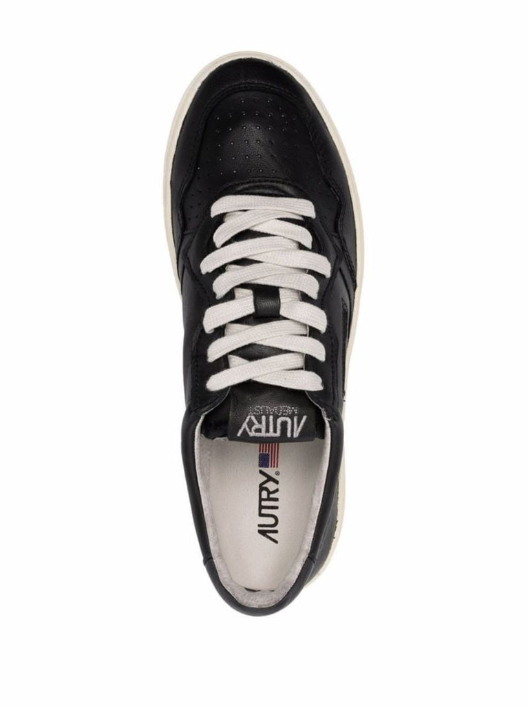 Black Dallas Leather Sneakers