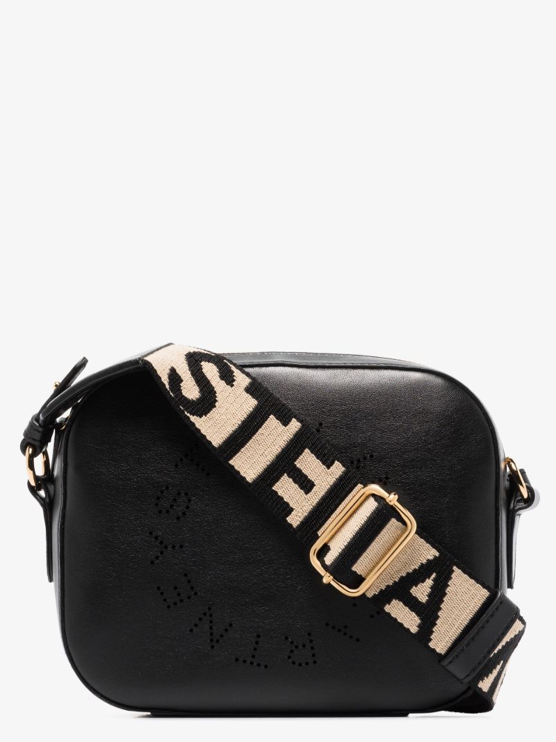 Black Stella Logo Mini Camera Bag