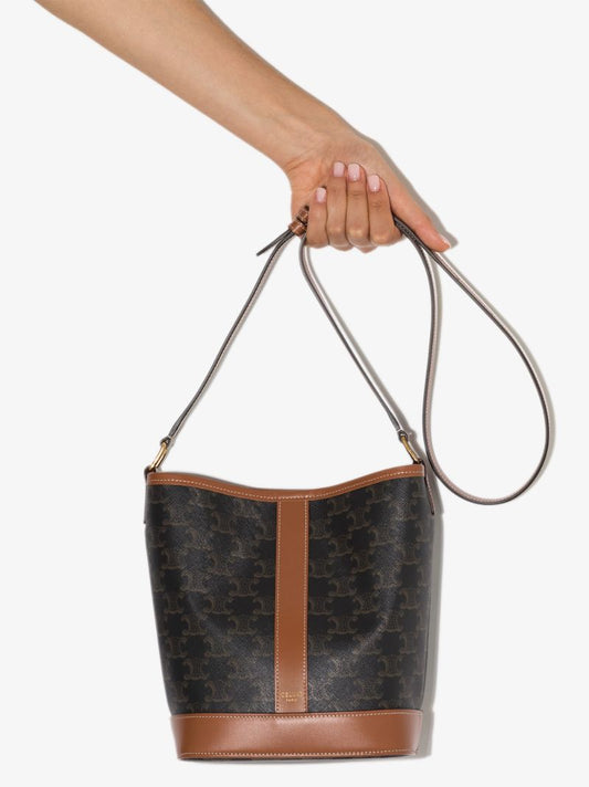 Neutral Tromphe Canvas Shoulder Bag