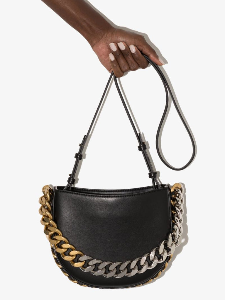 Black Frayme Medium Shoulder Bag