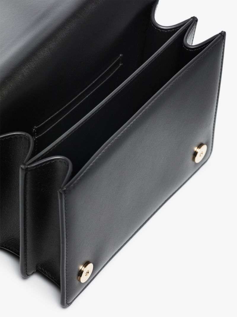 Black 3.5 Small Leather Cross Body Bag
