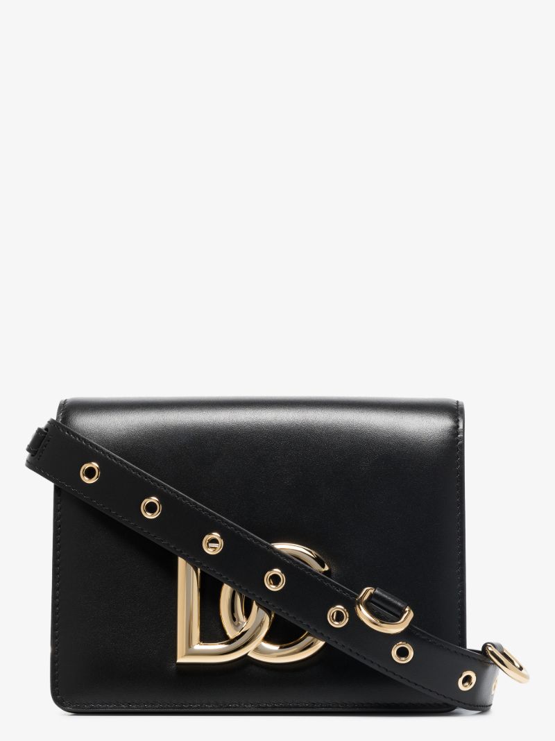 Black 3.5 Small Leather Cross Body Bag