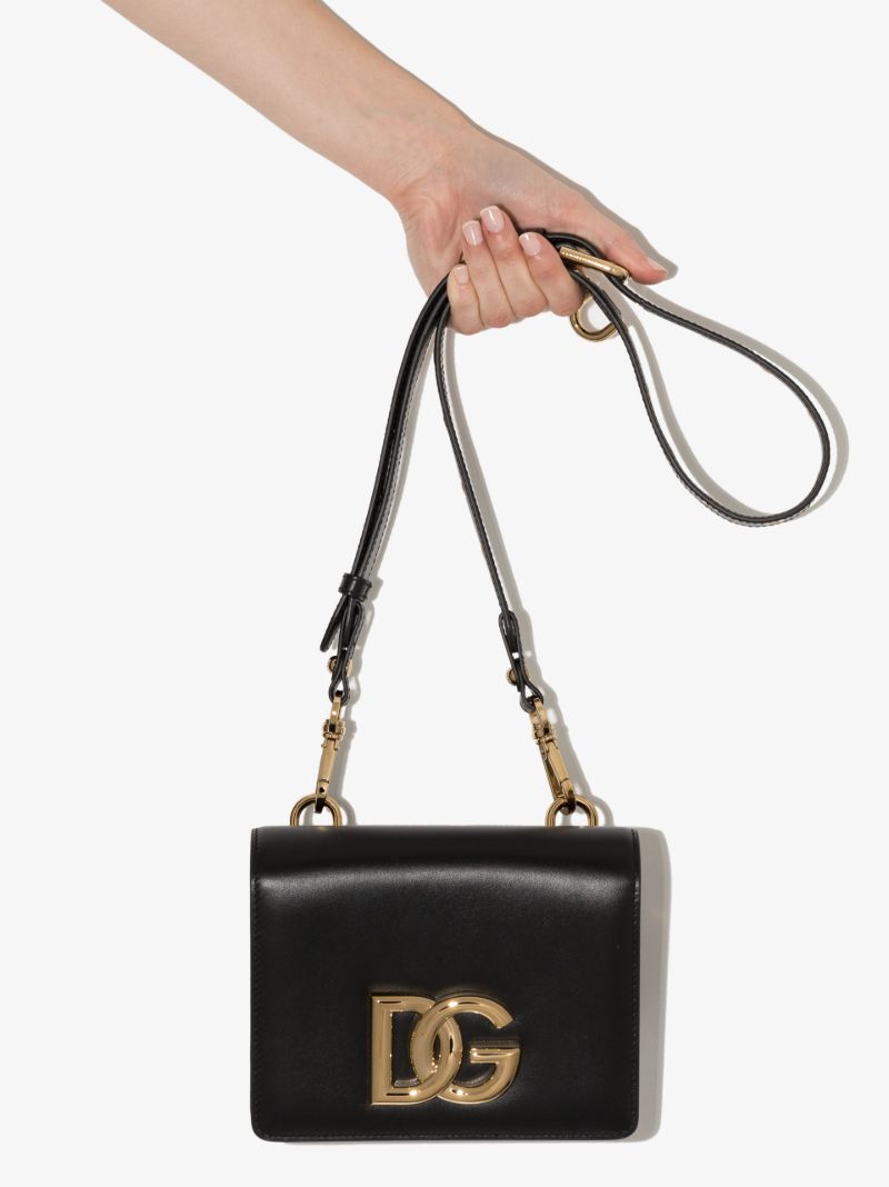 Black 3.5 Small Leather Cross Body Bag