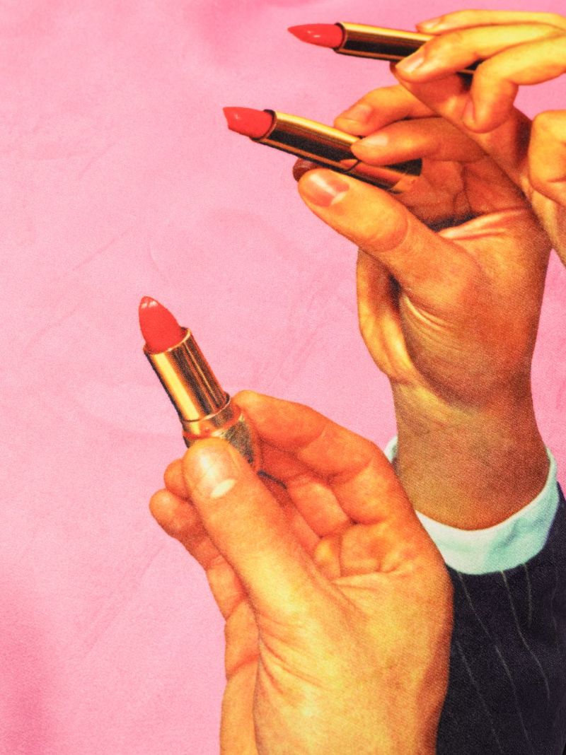 Pink Lipstick Cushion