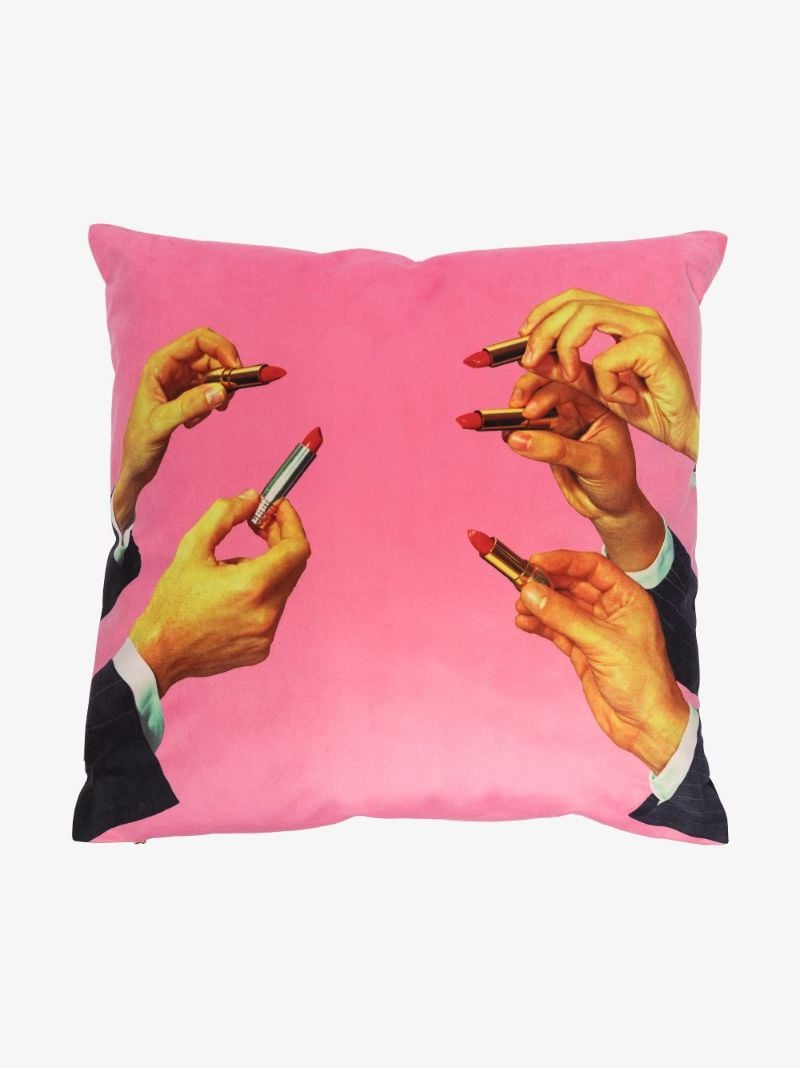 Pink Lipstick Cushion