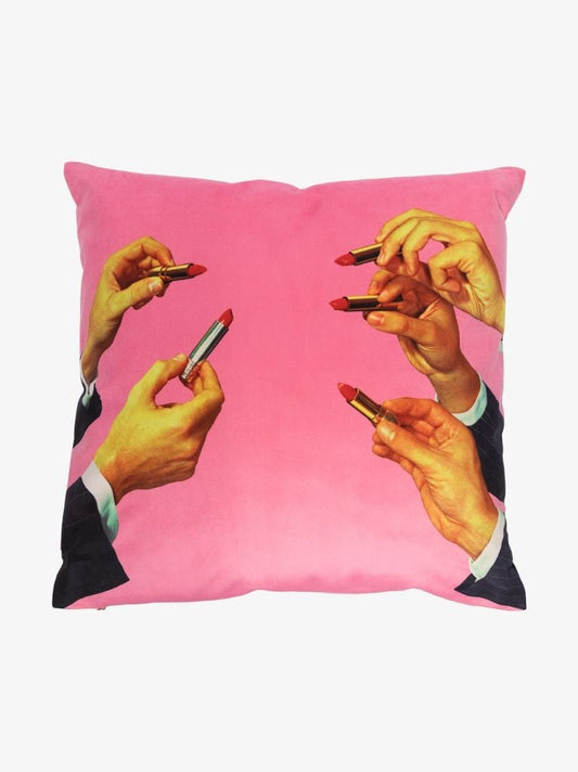 Pink Lipstick Cushion