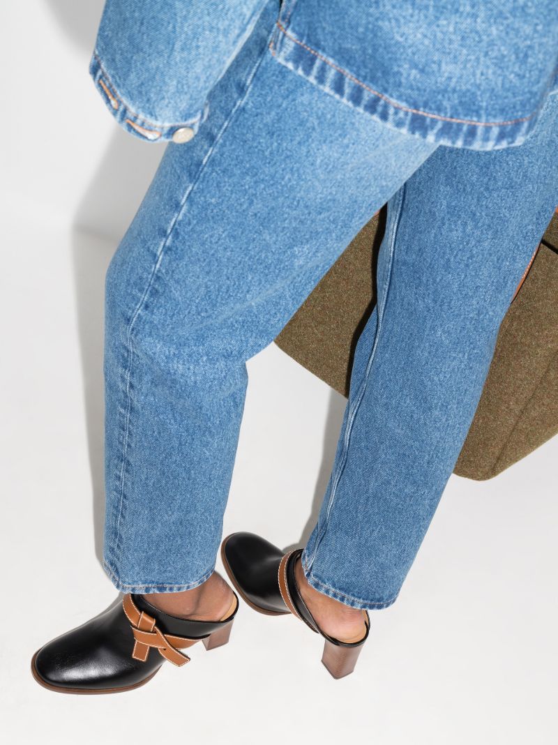 Black Gate 70 Leather Mules