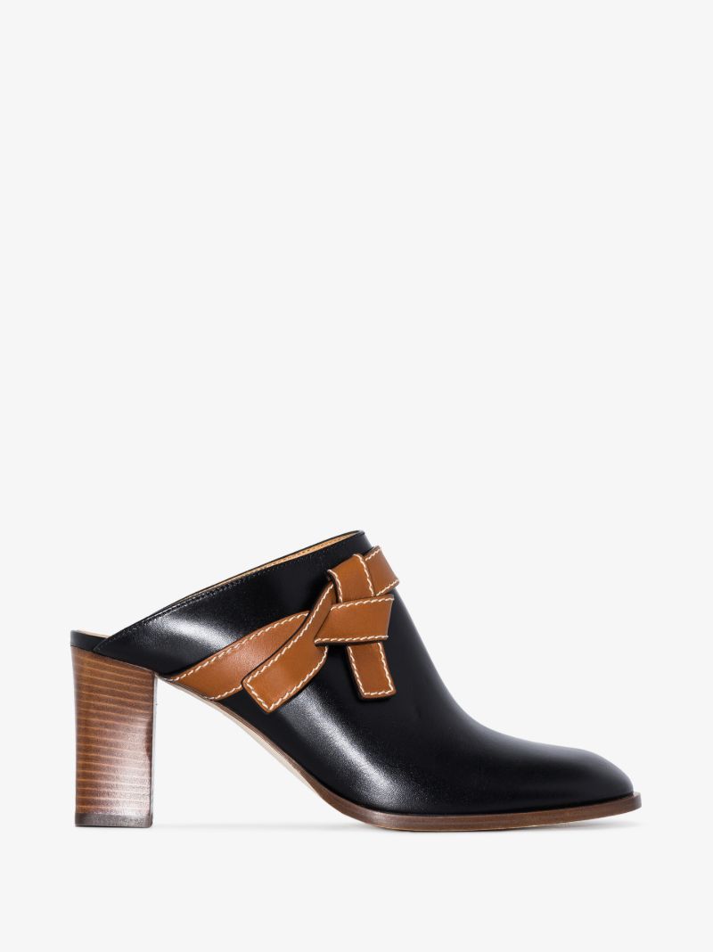 Black Gate 70 Leather Mules
