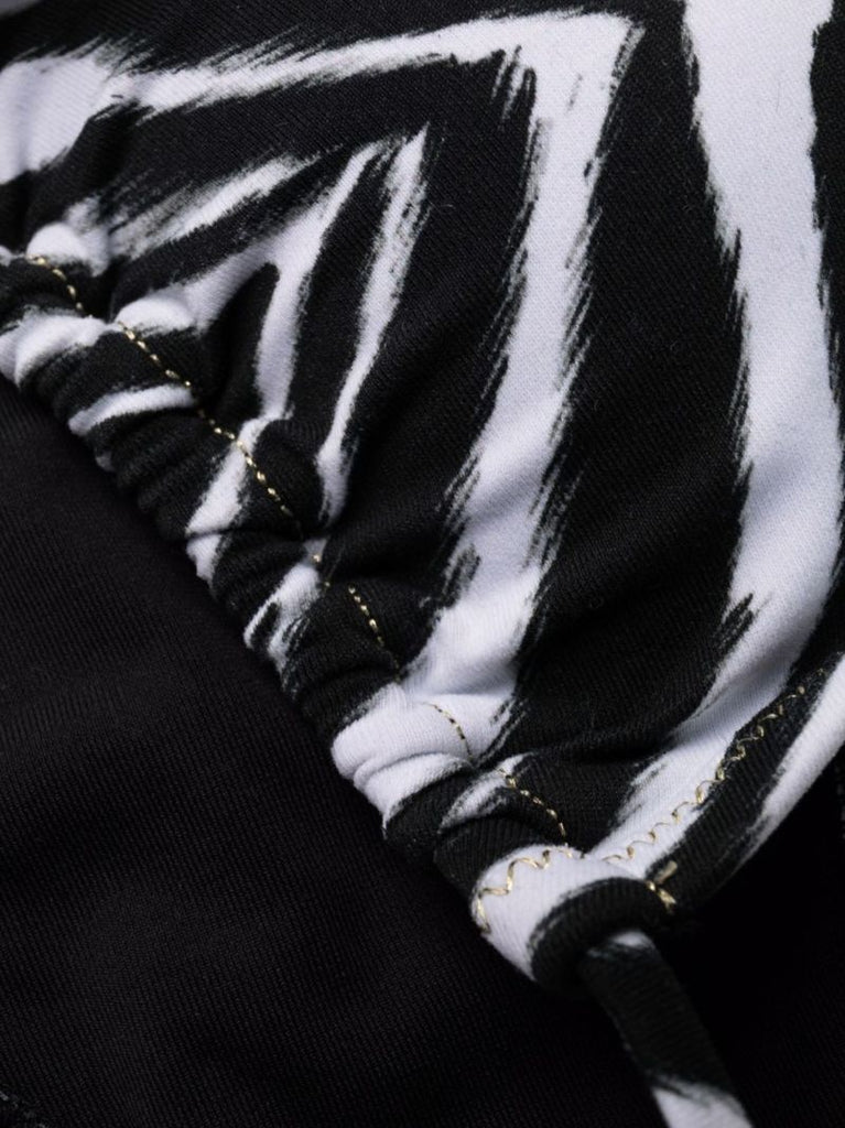 Black Zebra-print Triangle Bikini