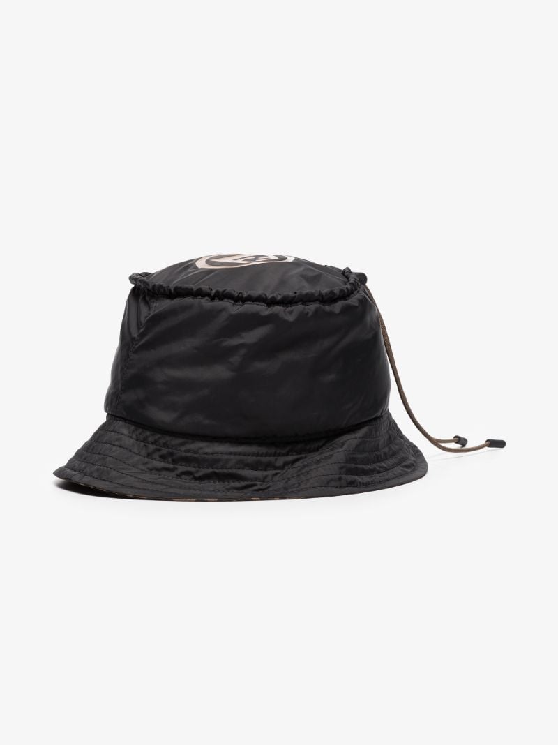 Black Reversible Ff Logo Print Bucket Hat