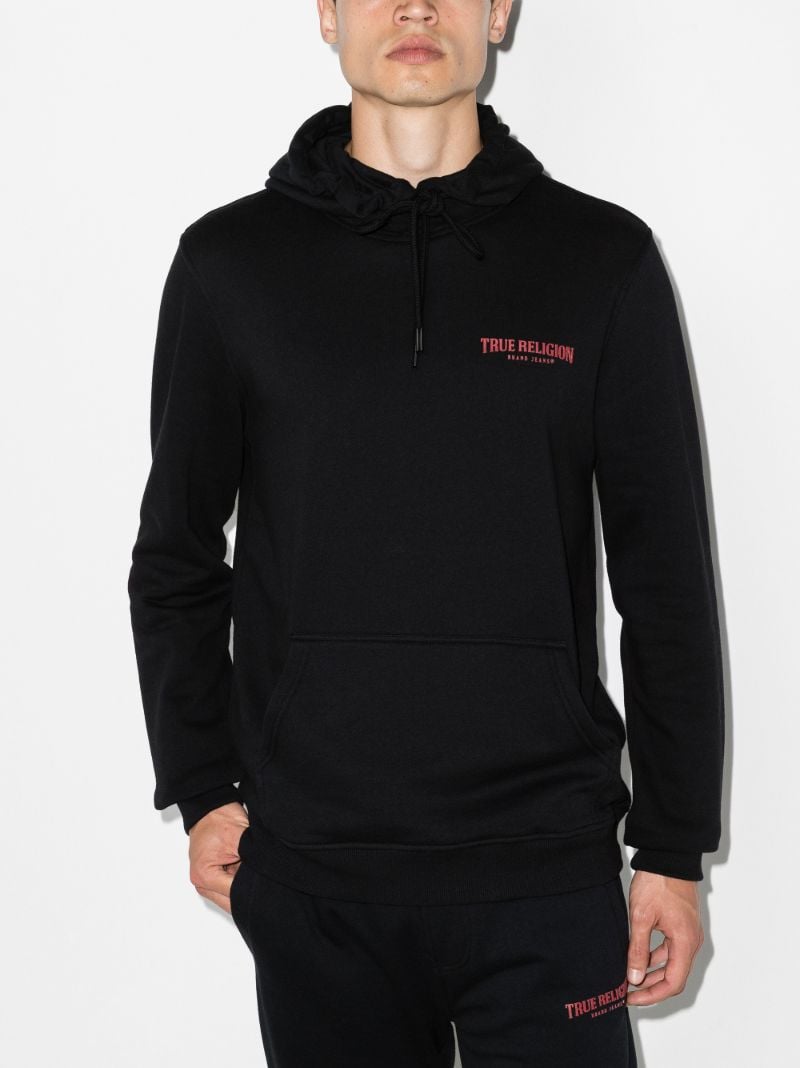 Arch Logo Print Hoodie