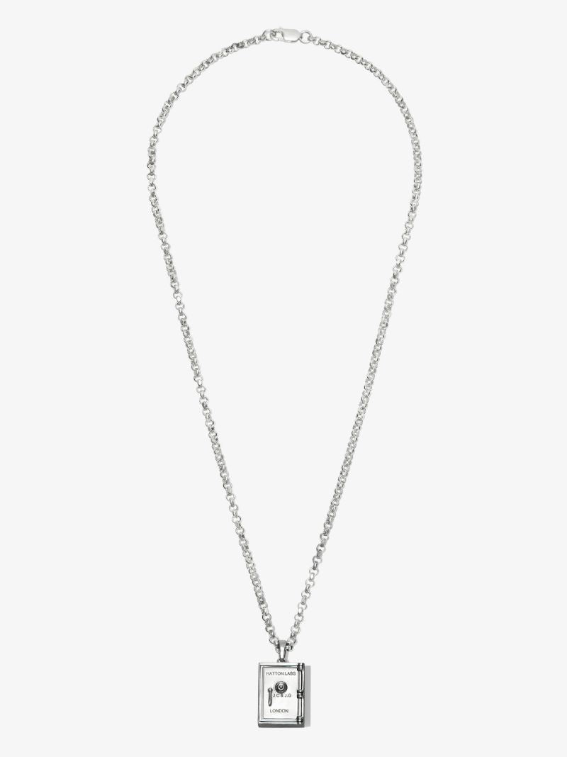 Sterling Silver Bullion Safe Pendant Necklace