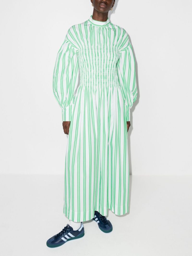 Striped Cotton Maxi Dress
