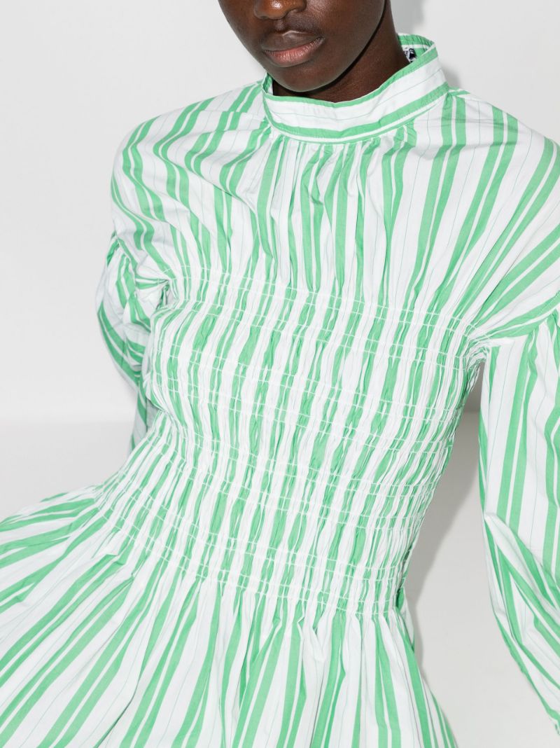 Striped Cotton Maxi Dress