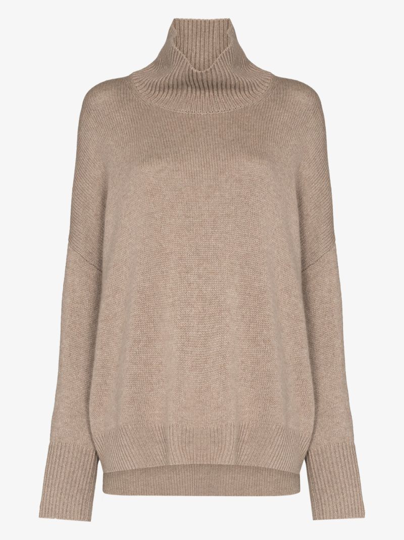 Heidi High Neck Cashmere Sweater