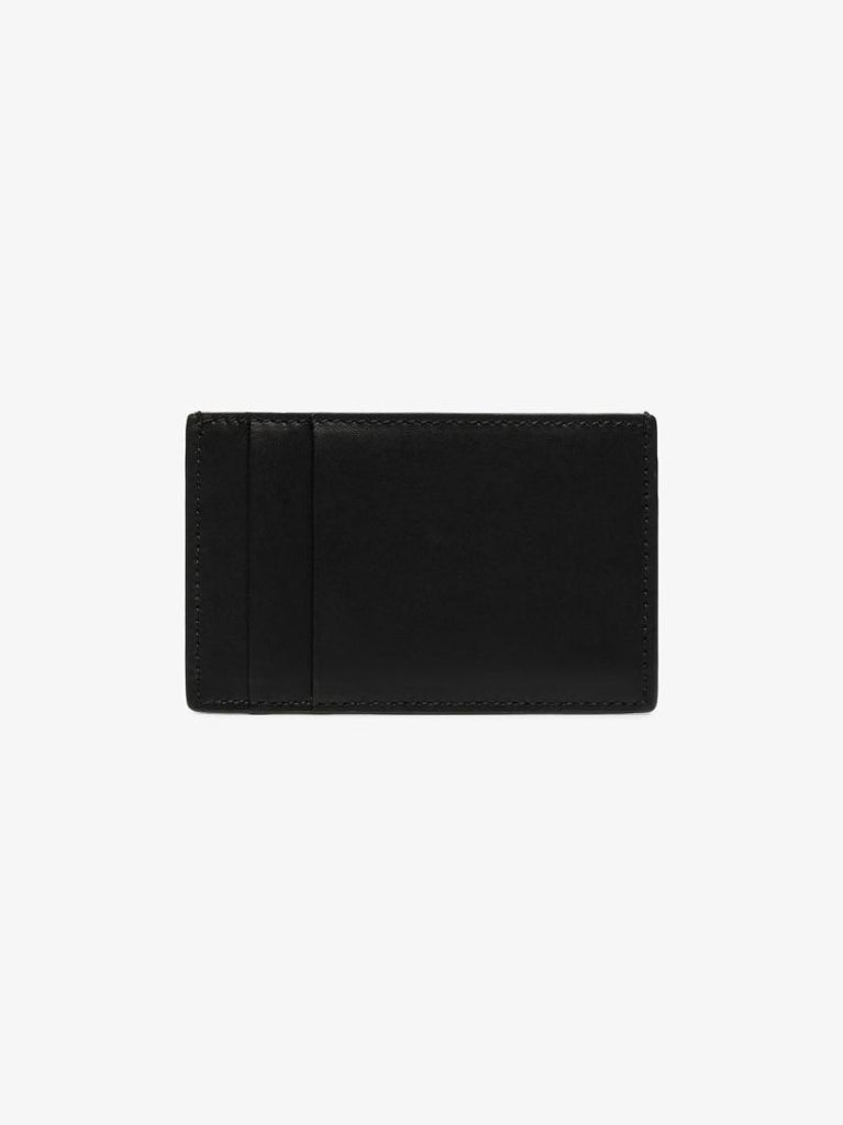 Black Graffiti Logo Leather Card Holder