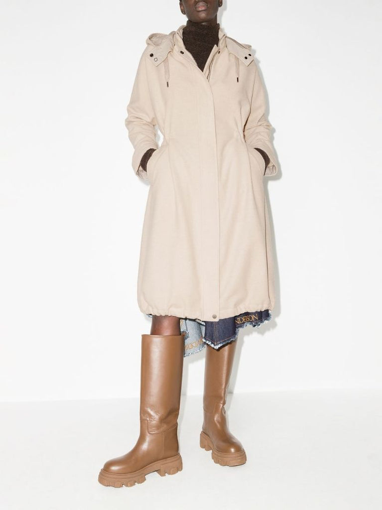 Hooded Cashmere Coat