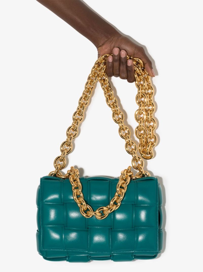 Blue the Chain Cassette Leather Shoulder Bag