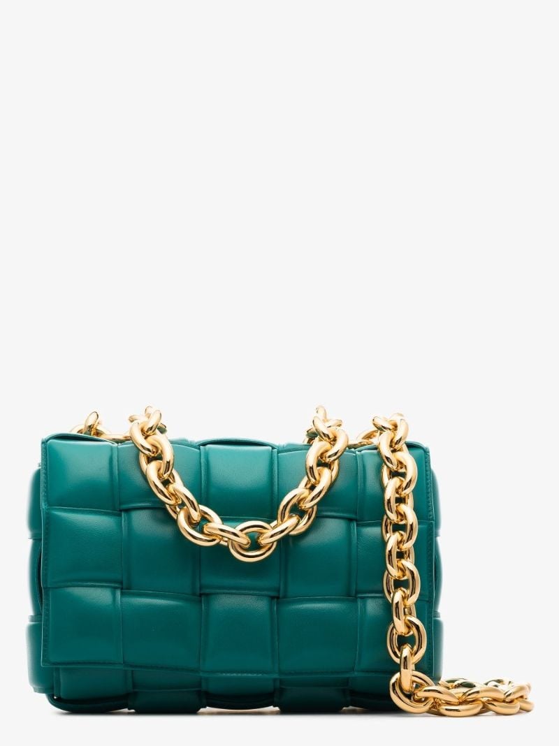 Blue the Chain Cassette Leather Shoulder Bag