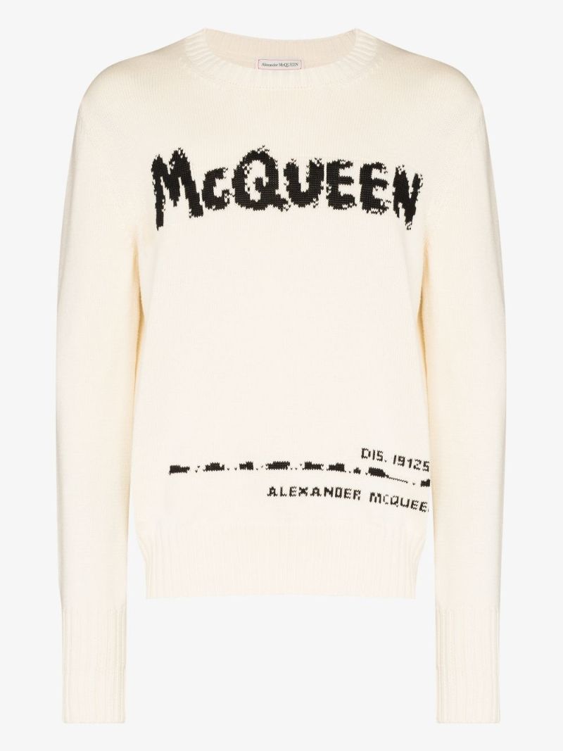 Graffiti Logo Cotton Sweater