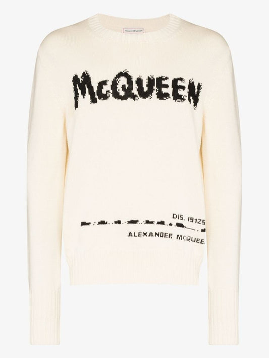Graffiti Logo Cotton Sweater