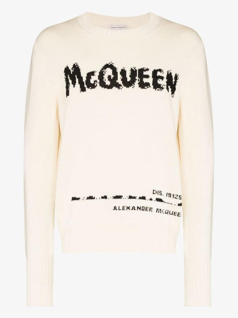 Graffiti Logo Cotton Sweater