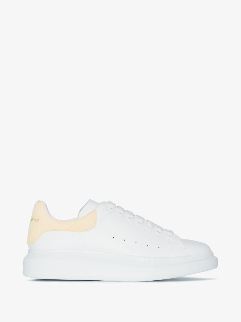 White and Yellow Oversized Sneakers