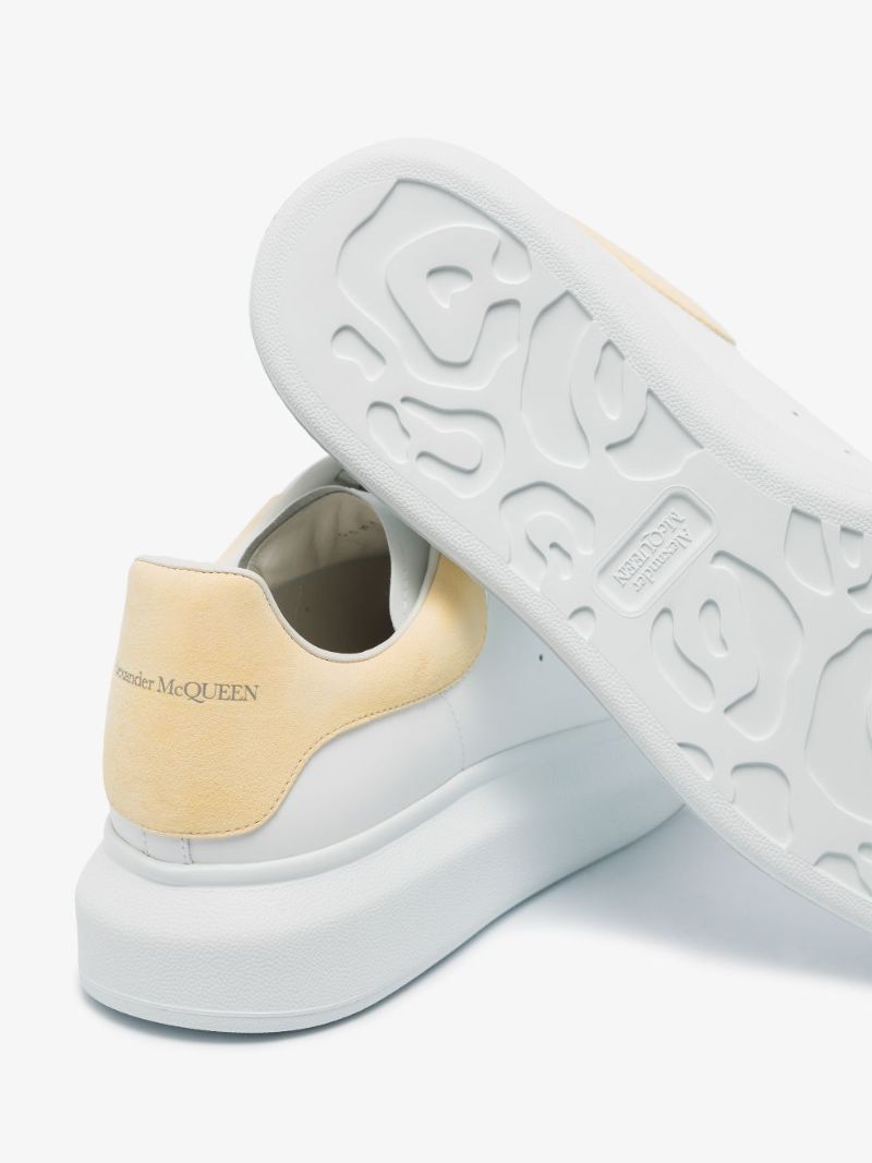 White and Yellow Oversized Sneakers