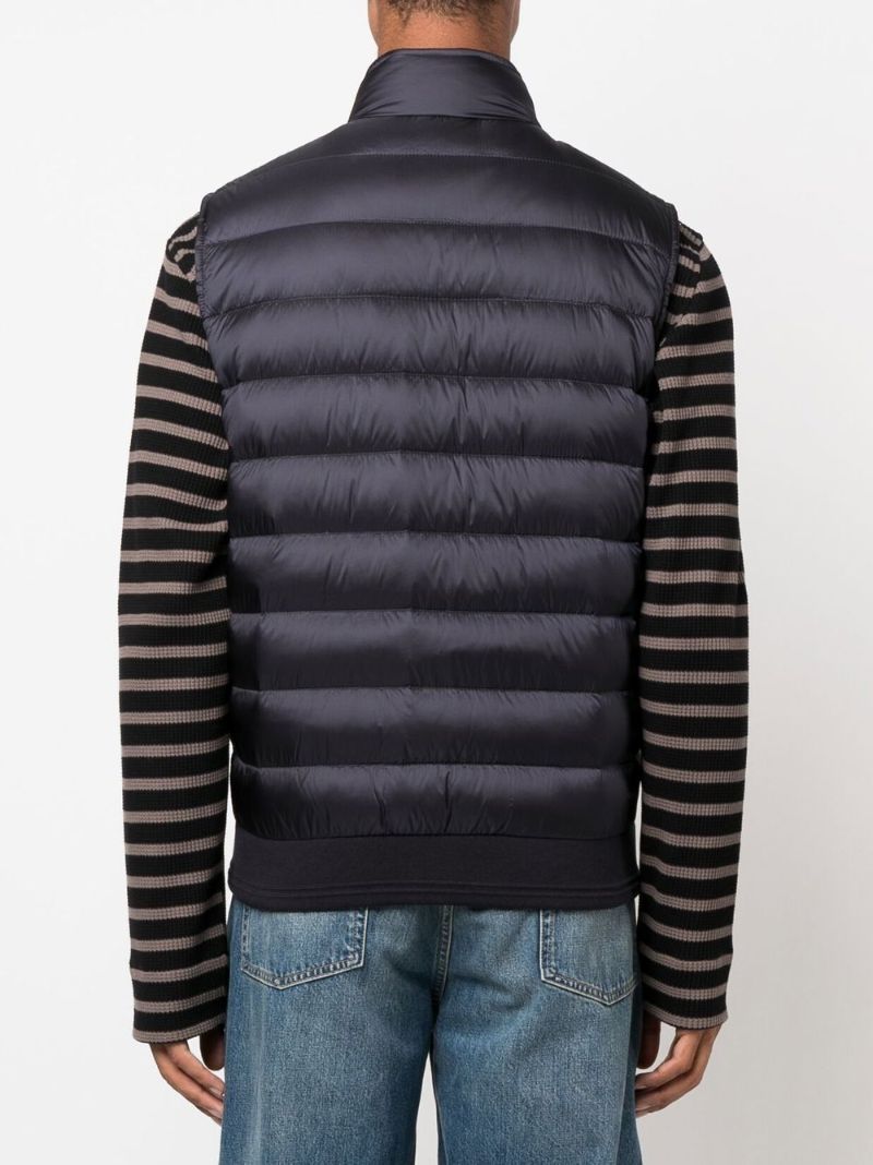 Blue Logo-appliquÃ_x0083_Â© Down Gilet
