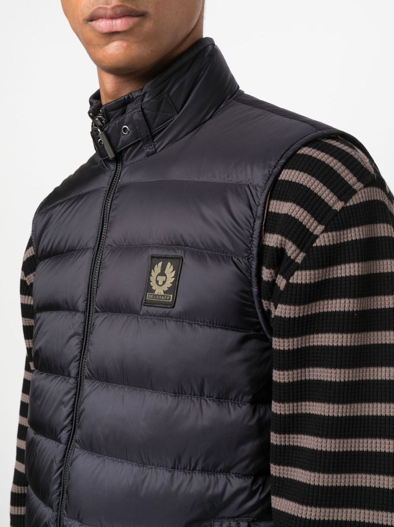 Blue Logo-appliquÃ_x0083_Â© Down Gilet